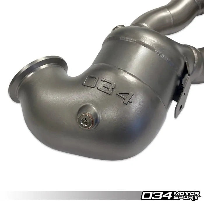 Cast Stainless Steel Racing Downpipe, Audi 8S TTRS and 8V.5 RS3