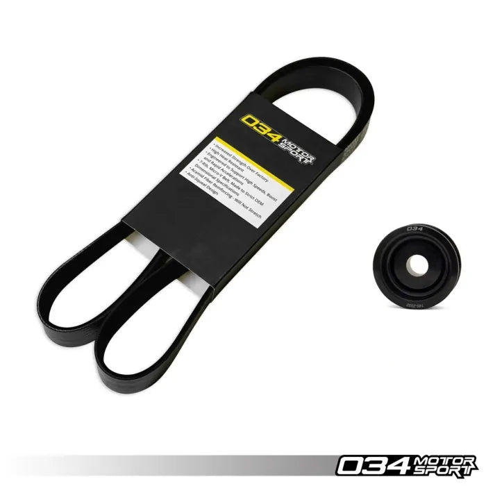 034Motorsport 3.0 TFSI Supercharger Pulley Upgrade, B8/B8.5 Audi S4/S5/Q5/SQ5 & C7 Audi A6/A7