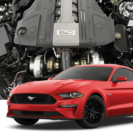 Hellion 2018-2023 Ford Mustang GT and 2019 Bullitt Eliminator Top Mount Twin Turbo System
