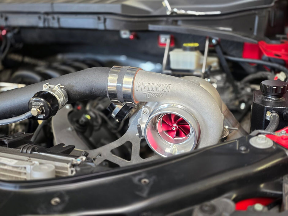 Hellion 2015-2025 Ford F-150 5.0L Top-Mount “Mirror Image” Twin Turbo System