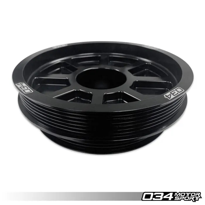 034Motorsport 3.0 TFSI Supercharger 190mm Crank Pulley Upgrade, B8/B8.5 Audi S4/S5/Q5/SQ5 & C7 Audi A6/A7
