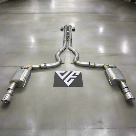 Stainless Steel S650 Ford Mustang GT Valved Cat Back Exhaust