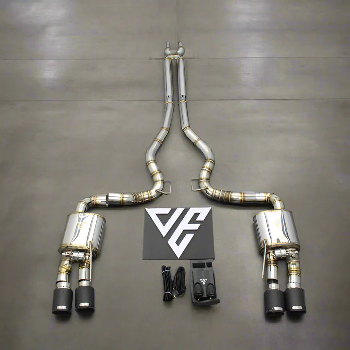 Stainless S550 Ford Mustang GT Valved Cat Back Exhaust