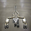 Stainless S550 Ford Mustang GT Valved Cat Back Exhaust