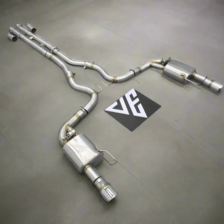 Stainless Steel S650 Ford Mustang GT Valved Cat Back Exhaust